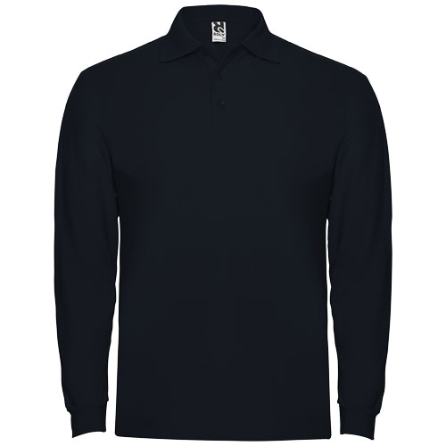 Polo manches longues Homme personnalisé 220gr Estrella ROLY Bleu marine